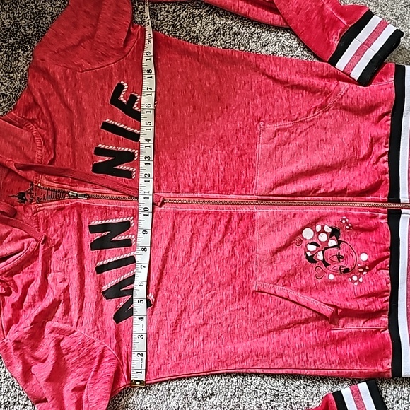 STUNNING DISNEY PARKS MINNIE ZIP UP HOODIE - Picture 4 of 7
